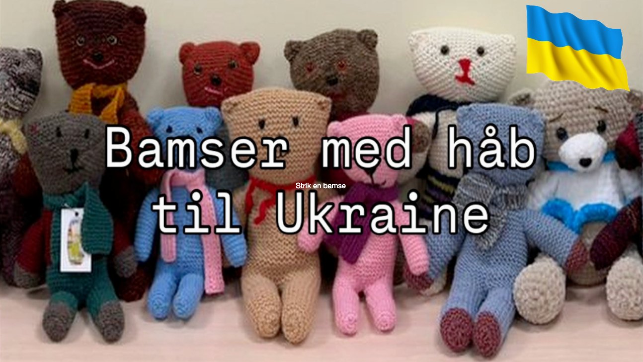 Knit a teddy bear for Ukraine